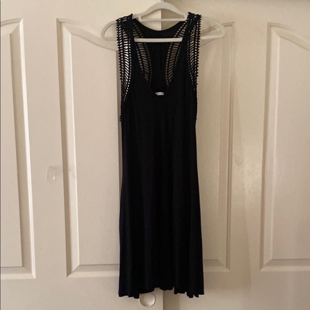ROBIN  PICCONE Black Backless Dress. Size S
